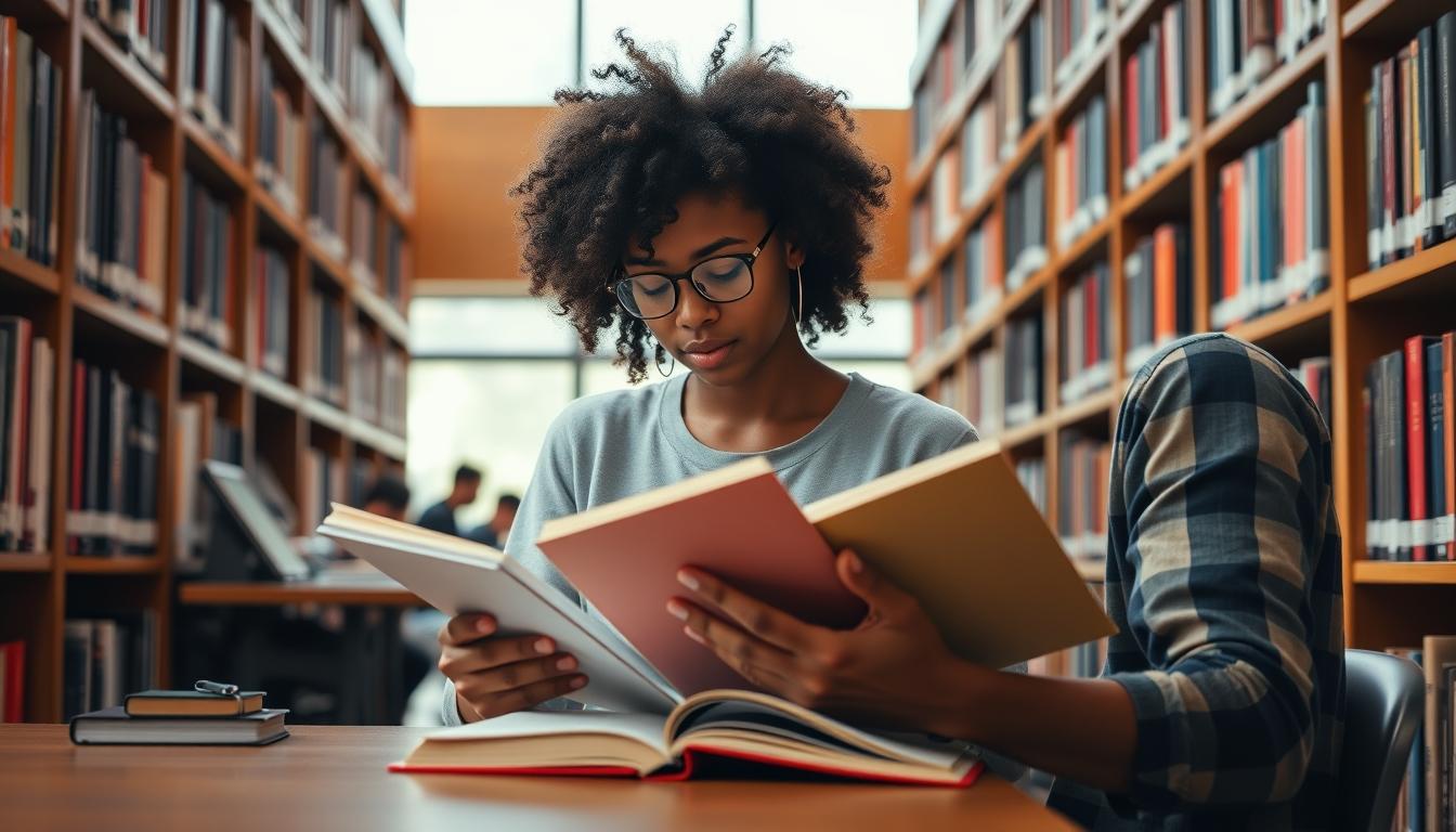 Structured study materials and learning resources on a desk